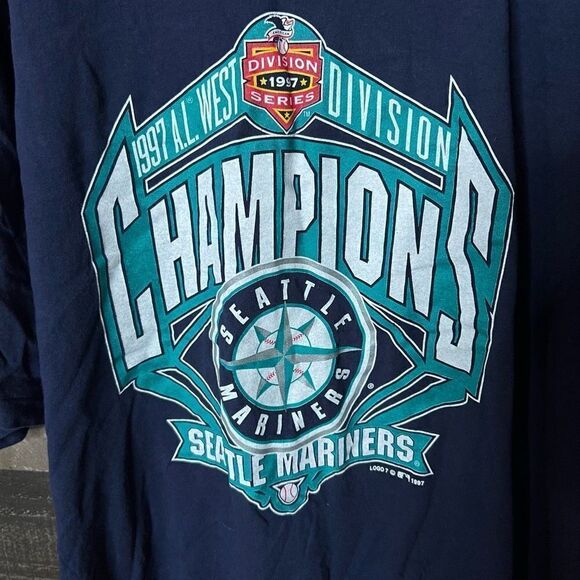 VTG 1997 Seattle Mariners Champions T Shirt XXL - Picture 2 of 4
